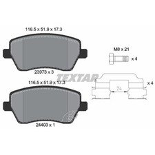 TEXTAR Bremsbeläge vorne für Suzuki Swift III Splash Opel Agila (B) Stromos