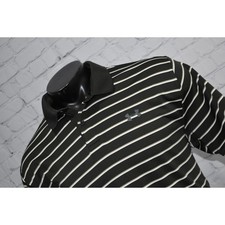 Under Armour Golf Polo Shirt Men Size XL HeatGear Performance Green Striped