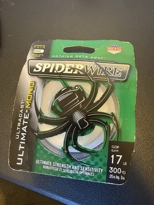SpiderWire Ultracast Ultimate-Mono Clear 17lb 300yd Fishing Line USA NOS
