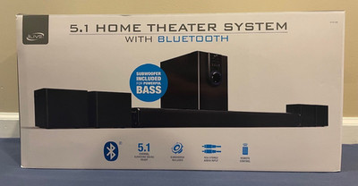 iLive IHTB138B 5.1 Home Theater System Bluetooth Soundbar Subwoofer