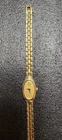 Vintage Ladies Petite Seiko Quartz Gold Tone 1987 Watch New Battery, 6.5”