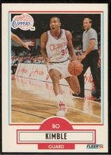 Bo Kimble 1990-91 Fleer Update #U-41 Rookie Los Angeles Clippers