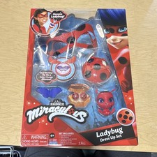 ZAG Miraculous Ladybug Dress Up Set Pretend Play Costume for Ages 4 Years, 4-7