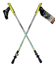 LEKI Walker XS Vario Walking Poles Gray Blue Green 80cm110cm