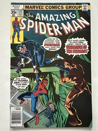 The Amazing Spider-Man #175 (Marvel Comics 1977) Punisher & Hitman appearances