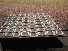 120 used aluminum horseshoes