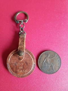 Just In Case Keyring With 1920 One Penny