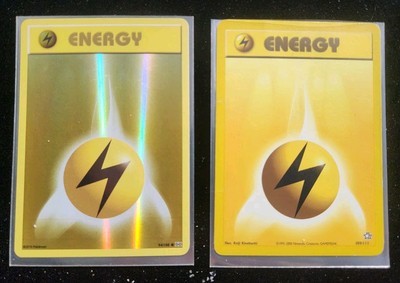Pokemon Yellow Energy Cards Modern/Vintage 2016/2000 2 Cards
