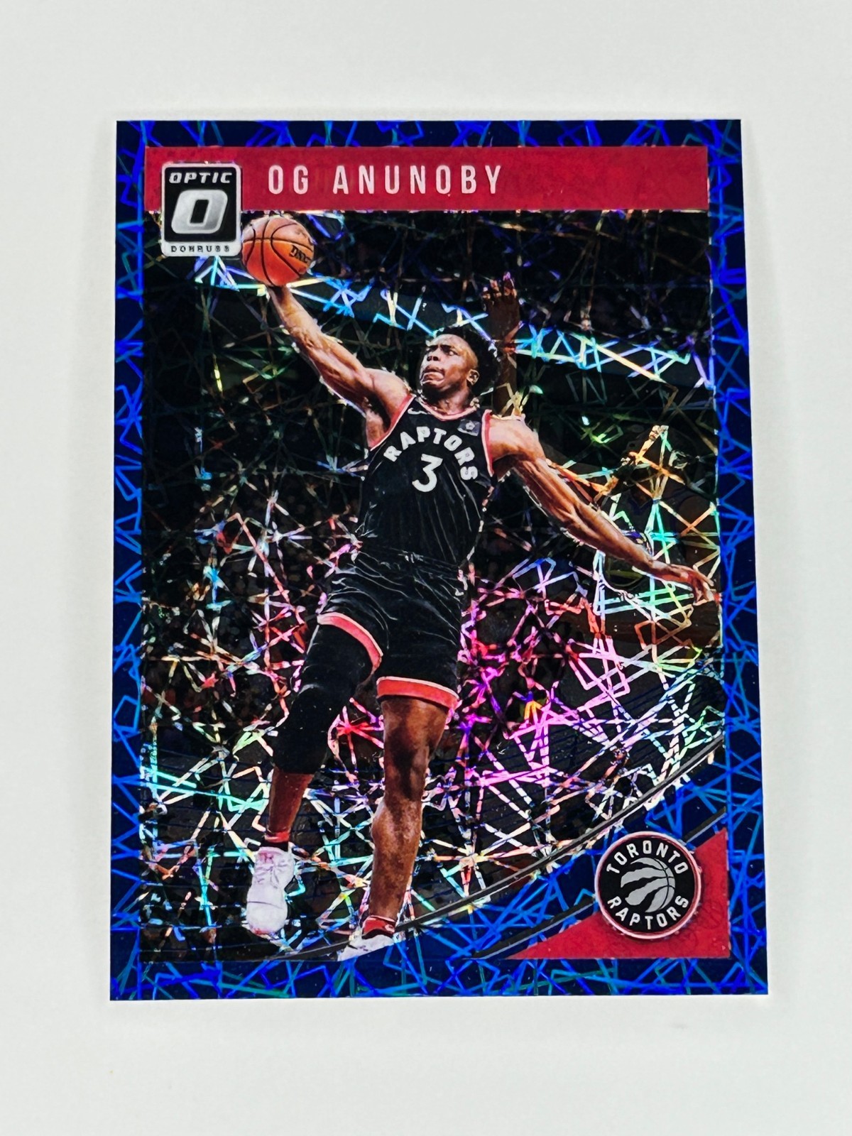 2018-19 Panini Donruss Optic Blue Velocity OG Anunoby #23 Toronto