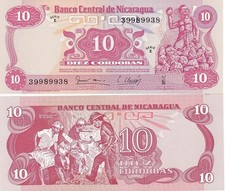 Nicaragua - 10 Cordobas 1979 UNC Pick 134 Lemberg-Zp