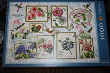 1000 Teile Puzzle: Toile de Jouy Behr, Barbara Blumen Kolibri