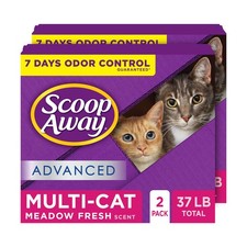 Scoop Away Advanced Multi-Cat Clumping Cat Litter, Meadow Fresh Scent, Pack o...