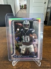 2025 Topps Chrome - Joe Milton III Refractor #85 Dallas Cowboys
