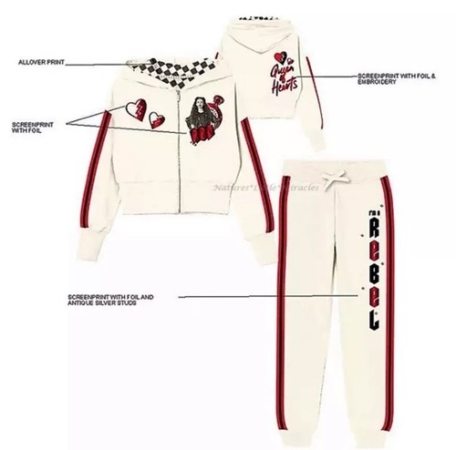Descendants Girls Sweatshirt Hoodie Zip Jacket & Jogger Pant Set size M (8) NWT - Picture 2 of 9