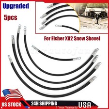 Upgraded 5x Hydraulic Hose Kit For Fisher Xv2 Xtremev Snowplow Heavy Duty