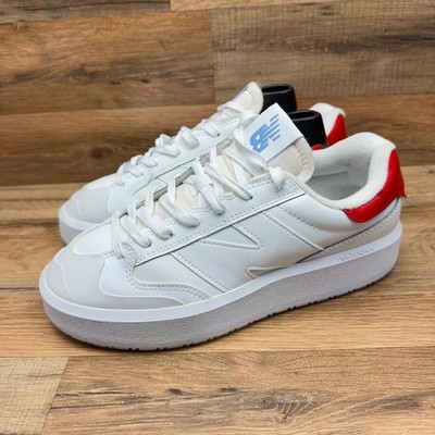 New Balance 302 White True Red Casual Sneakers Men Size 8.5 CT302LH