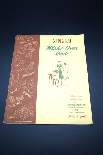1943 Singer Make-Over Guide - Ideas for Renewing & Altering - Paper Booklet-VG