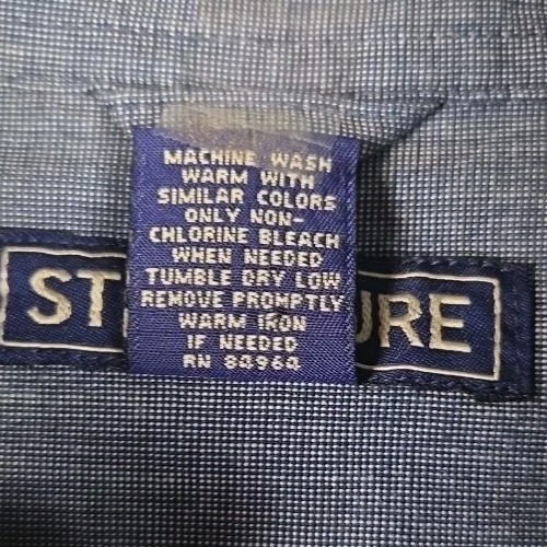 Structure Button Down Long Sleeve Men's Medium Sh… - image 5