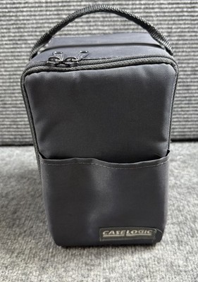 VTG Case Logic 15 disc CD Carry Storage Case Holder Gray Compact Disk Grey Jewel