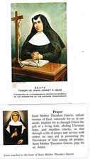 2 Reliquienbilder, Sel. Theresia v. Jesus Jornet E Ibars, und Hl.Theodore Guerin