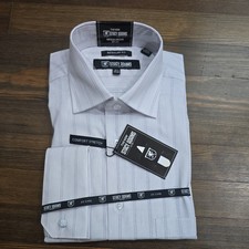 Stacy Adams Men's Size 15 1/2 French Cuff Dress Shirt