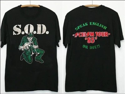Rare S.O.D. 80's Thrash T-Shirt 1987 Black All Size Shirt
