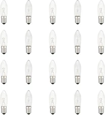 20pcs AC E10 12V 3W 2700K Replacement Light Bulbs for Candle 12V, Warm White 