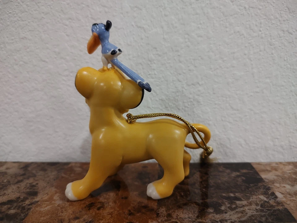 Lenox Disney Vitrina Rey León Simba Zazu Porcelana Adorno de Navidad 870659 Foto 4 de 4