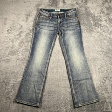 Wrangler Retro Sadie Bootcut Jeans Womens 27x30 Blue Denim Cotton Logo Low Rise