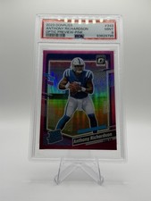 2023 Donruss Anthony Richardson Optic Rated Rookie Preview Pink Prizm #343 PSA 9