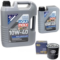 MotoröL Set MOS2 10W-40 Liqui Moly 6 Liter + ÖLfilter FüR Opel Frontera A Rover