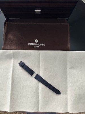 Patek Philippe Calatrava Armband Neu Original Satin /Leder Blau