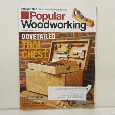 Popular Woodworking Oct 2021 Shaker Sewing Box, Razee Jack Plane, Dovetail Tool