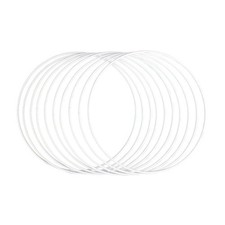Rayher Metallringe-Set beschichtet weiß Ø 20,0 cm, 10 St.
