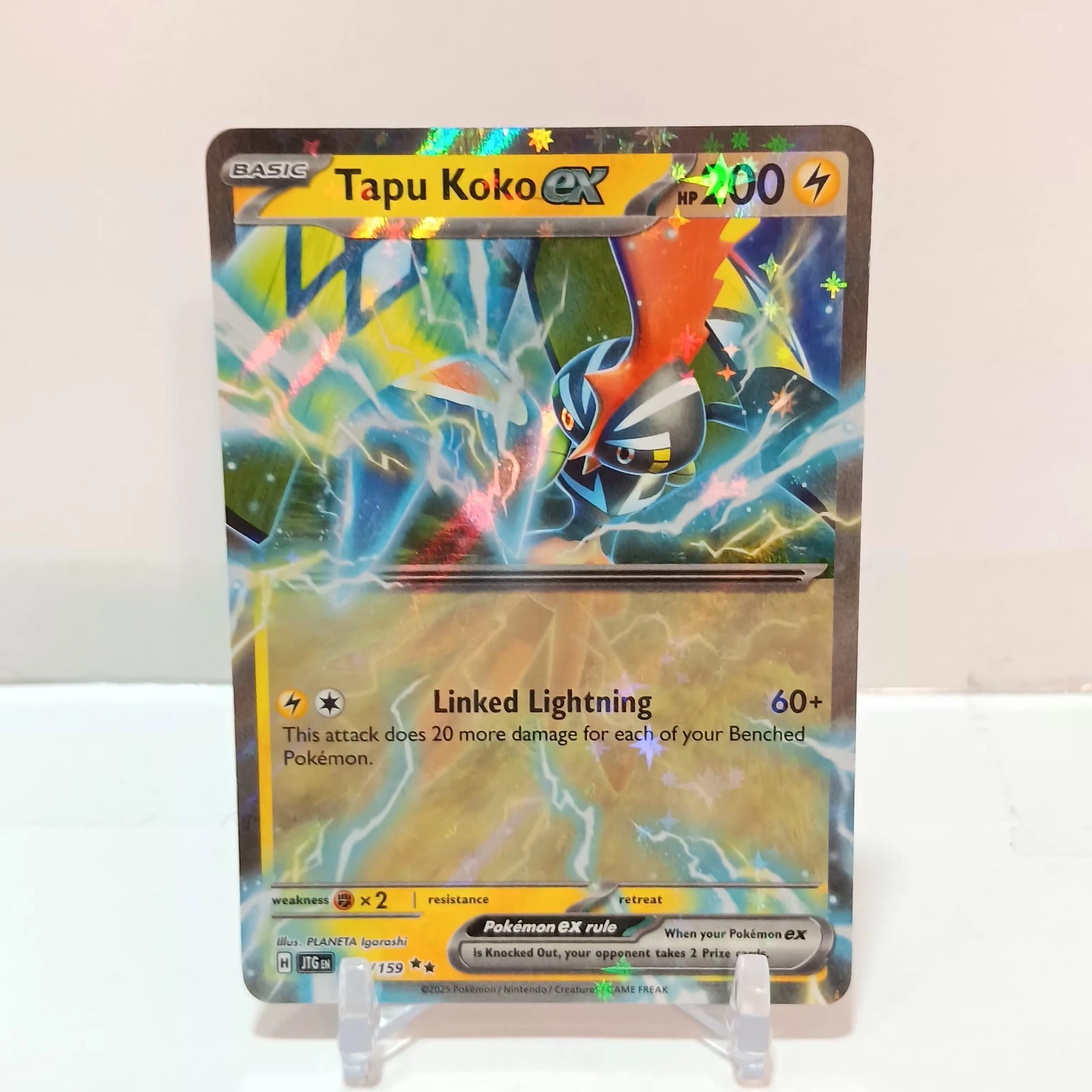 Pokémon Tapu Koko Ex 51/159 NM Journey Together