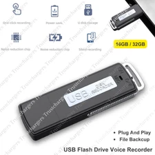 BUG USB Voice Activated Recorder Digital Mini Audio Listening Device Dictaphone