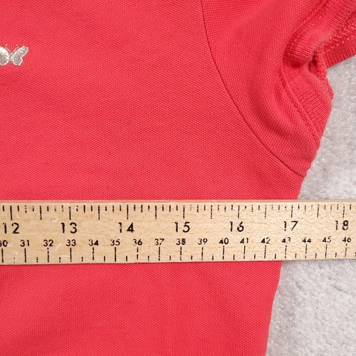 Aeropostale Girls Juniors Polo Shirt Youth XL Slim Fit Pink Logo S/S Stretch - Picture 5 of 11