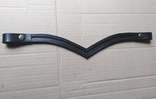 Empty channel Leather brow band - quick click  with snaps Size 14" to 18" inch