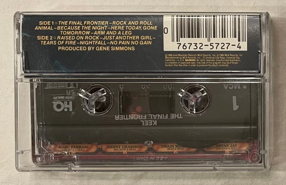 Keel - The Final Frontier (Original MCA Records Cassette - MCAC-5727) Ron Keel - Image 2 of 2