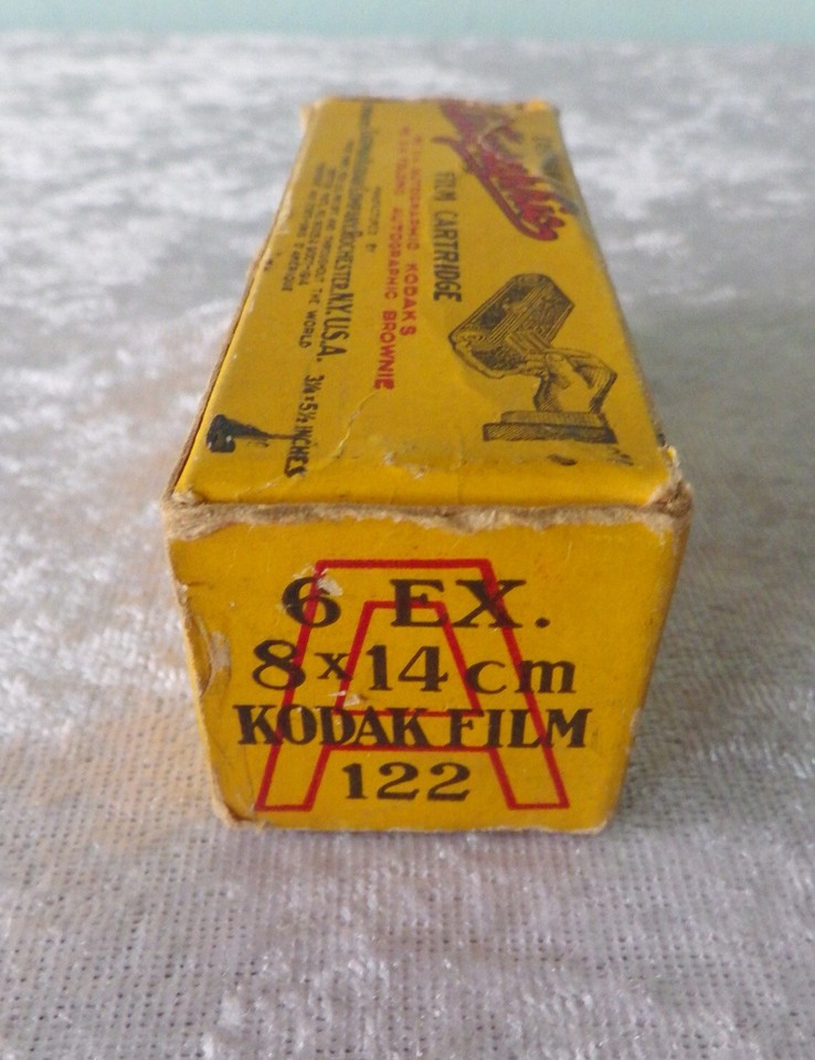 Antique 100 year old Kodak 122 autographic film boxed 6 Ex 3 1/4x5 1/2