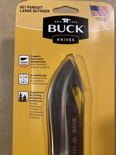 Buck Knives 657 Pursuit Large Guthook (Brand New Factory Sealed) - Picture 5 of 9