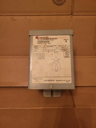 Cutler Hammer S10N04A26N .25KVA 120/240x12/24V BuckBoost Transformer NOS - 第 1/2 張圖片