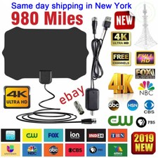 Antenna Digital HDTV Amplified Mile Ultra Thin 5000 Miles Range Indoor NEW 4K TV