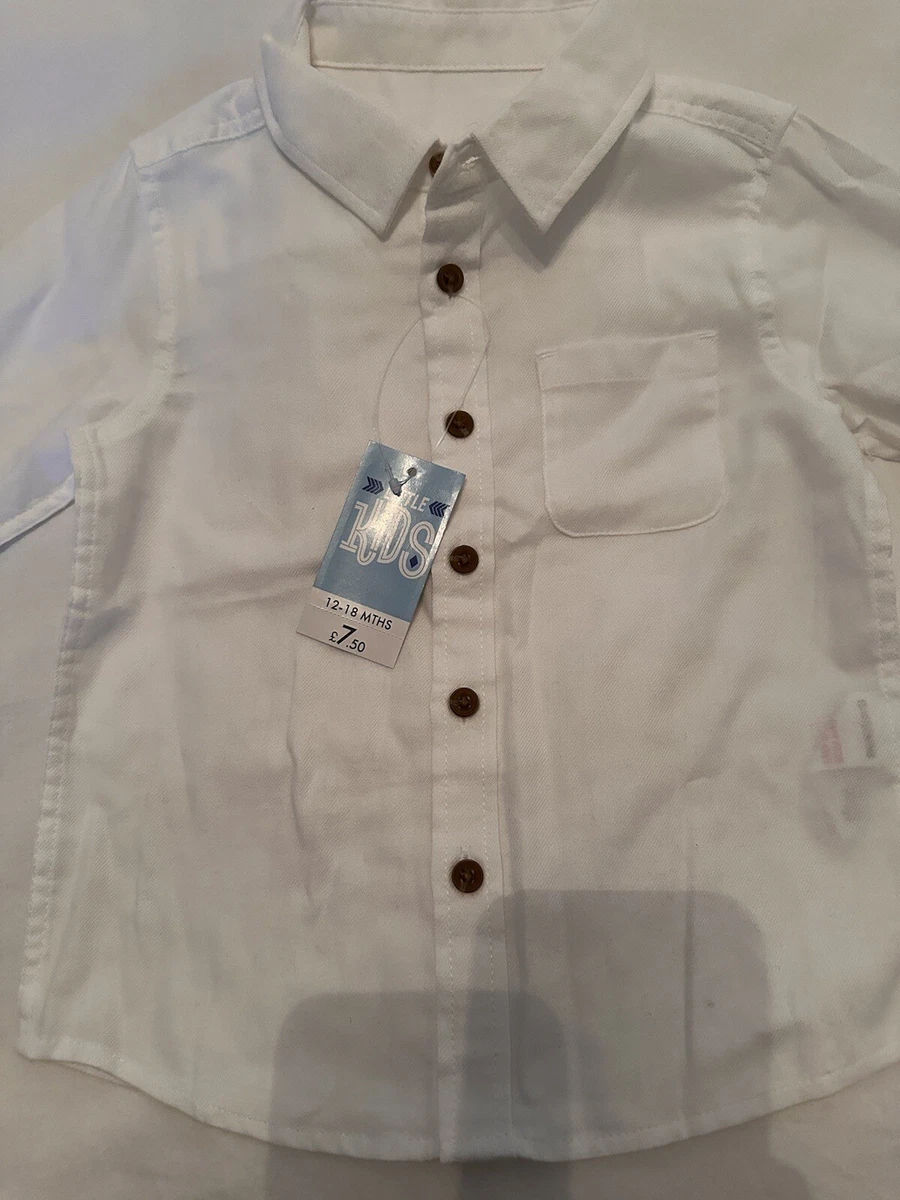 18 month white dress shirt