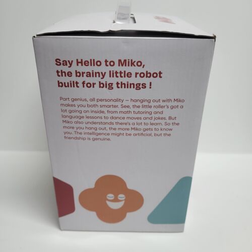 Robot interattivo MIKO 3 rosso AI-Powered Smart Robot modello #EMK301 senza cavo di alimentazione - Foto 4 di 12