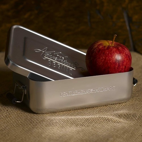 GENTLEMEN'S HARDWARE LUNCH BOX TIN SILVER 5912009SI - Picture 3 of 3