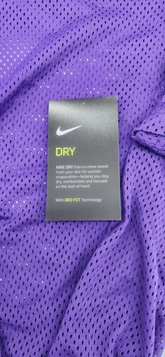 Nike Dri-Fit Size 2XL Brand New Purple Men's Football Mesh Jersey - Picture 7 of 10