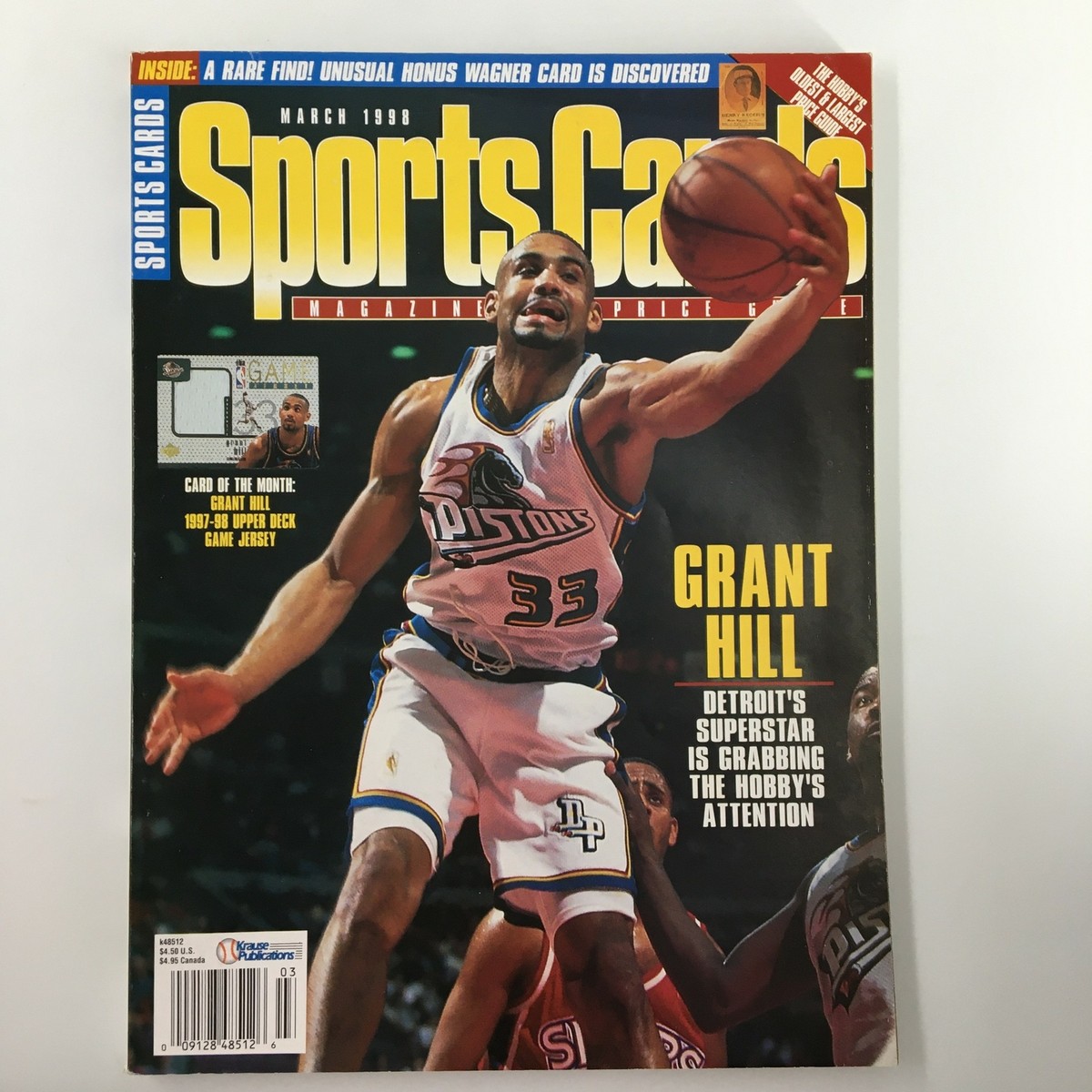Sports Cards Magazine March 1998 NBA Detroit Pistons Grant Hill No