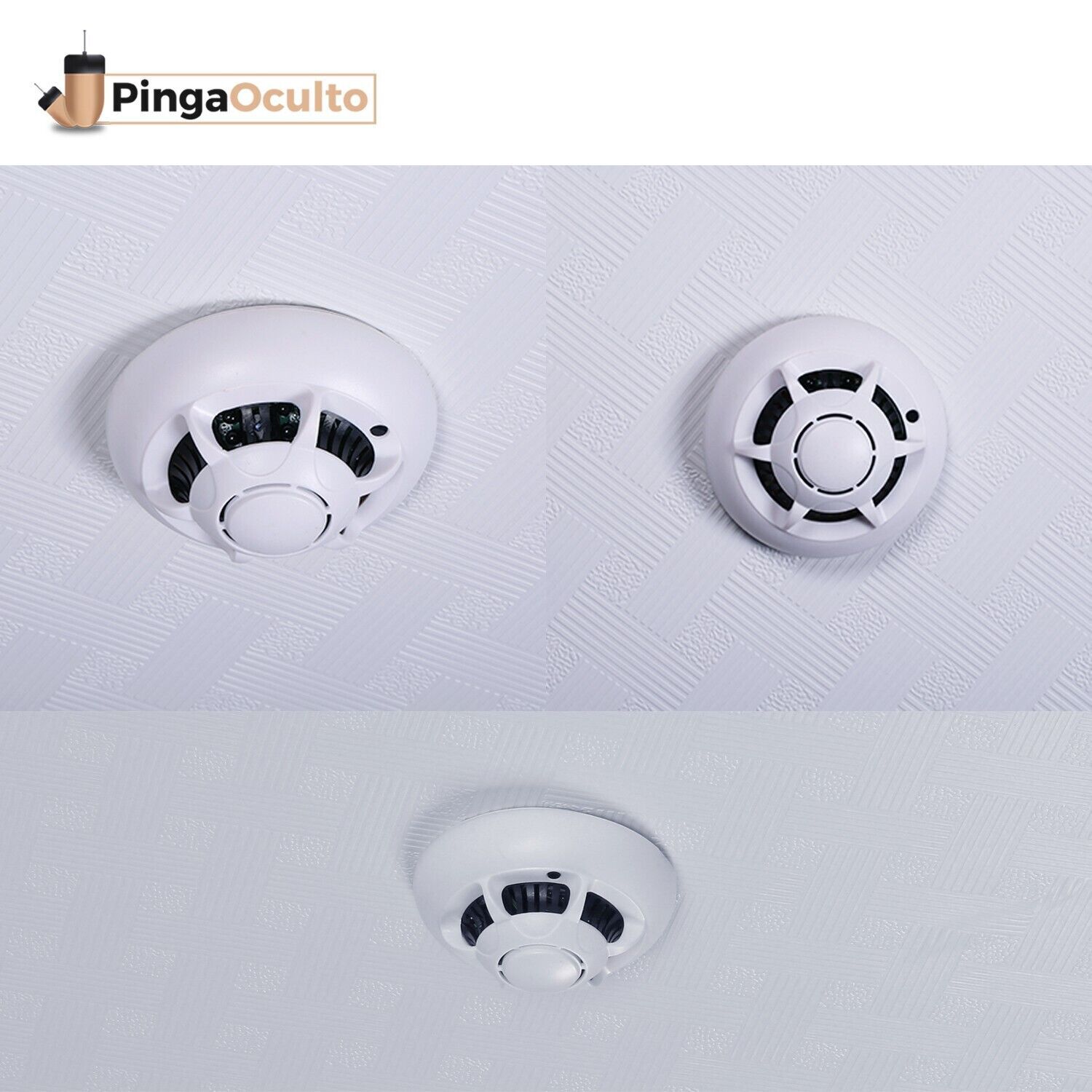 Spy Camera Smoke Detector 2MP Wifi Mini Hidden Small with Motion