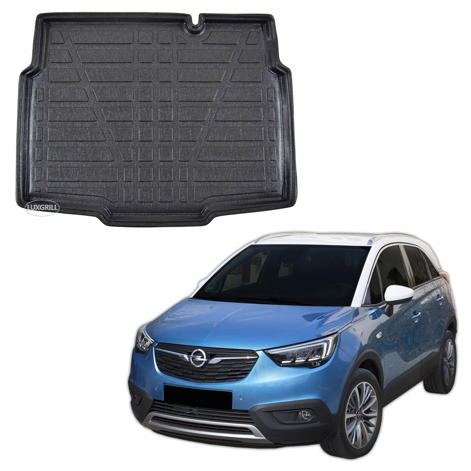 Tapis de coffre Opel Crossland X sur mesure protection de coffre auto